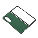 For Samsung Galaxy Z Fold4 Cross Texture PU Leather Phone Case(Green)
