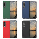 For Samsung Galaxy Z Fold4 Cross Texture PU Leather Phone Case(Black)