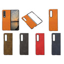 For Samsung Galaxy Z Fold4 Two-color Calf Texture Shockproof Phone Case(Green)