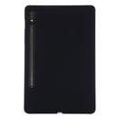 For Samsung Galaxy Tab S8 Ultra Pure Color Liquid Silicone Shockproof Tablet Case(Black)