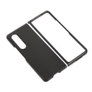 For Samsung Galaxy Z Fold4 Sheep Texture Genuine Leather Phone Case(Black)