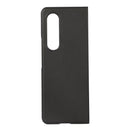 For Samsung Galaxy Z Fold4 Sheep Texture Genuine Leather Phone Case(Black)