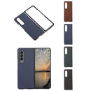 For Samsung Galaxy Z Fold4 Sheep Texture Genuine Leather Phone Case(Green)