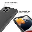 Commuter Shockproof TPU + PC Phone Case For iPhone 14 (Black)
