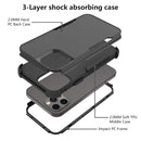 Commuter Shockproof TPU + PC Phone Case For iPhone 14 (Black)