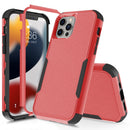 Commuter Shockproof TPU + PC Phone Case For iPhone 14 (Red+Black)