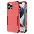 Commuter Shockproof TPU + PC Phone Case For iPhone 14 (Red+Black)