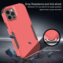 Commuter Shockproof TPU + PC Phone Case For iPhone 14 (Red+Black)