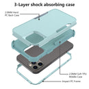 Commuter Shockproof TPU + PC Phone Case For iPhone 14 (Grey Green)