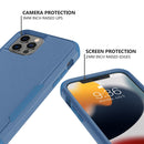 Commuter Shockproof TPU + PC Phone Case For iPhone 14 Pro Max (Royal Blue)