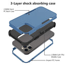 Commuter Shockproof TPU + PC Phone Case For iPhone 14 Pro Max (Royal Blue+Black)