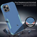 Commuter Shockproof TPU + PC Phone Case For iPhone 14 Pro Max (Royal Blue+Grey Green)