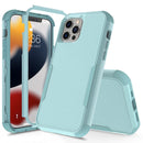 Commuter Shockproof TPU + PC Phone Case For iPhone 14 Pro Max (Grey Green)