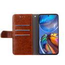 For Motorola Moto G52 4G/G82 5G Geometric Stitching Horizontal Flip Leather Phone Case(Yellow)