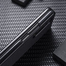 For Samsung Galaxy Z Fold4 5G Nylon Cloth Texture Shockproof PC+TPU Phone Case(Blue)