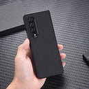 For Samsung Galaxy Z Fold4 5G Nylon Cloth Texture Shockproof PC+TPU Phone Case(Blue)