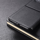 For Samsung Galaxy Z Flip4 5G Genuine Leather Shockproof Phone Case(Black)