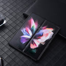 For Samsung Galaxy Z Fold4 5G PU Leather Shockproof Phone Case(Blue)