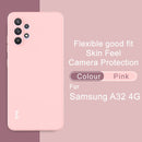 For Samsung Galaxy A32 EU Version IMAK UC-2 Series Shockproof Full Coverage Soft TPU Phone Case(Pink)
