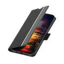 For Samsung Galaxy A52 4G&5G / A52s 5G Twill Texture Side Button Leather Phone Case(Black)
