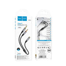 hoco UPA21 2 in 1 3.5mm Female to 2 x Male Headset Audio Adapter Cable(Metal Grey)