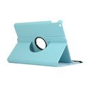 For Lenovo M10 Plus 3rd Litchi Texture 360 Degrees Rotation Leather Tablet Case with Holder(Light Blue)