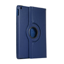 For Lenovo M10 Plus 3rd Litchi Texture 360 Degrees Rotation Leather Tablet Case with Holder(Dark Blue)