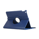 For Lenovo M10 Plus 3rd Litchi Texture 360 Degrees Rotation Leather Tablet Case with Holder(Dark Blue)