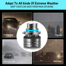 1 Pair 9005 3000K Golden Light DC 9-30V 20W 2500LM Car LED Canbus Fog Bulbs