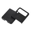 For Samsung Galaxy Z Flip4 Cowhide Texture PU Phone Case(Black)
