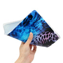 For Amazon Kindle Paperwhite 4 / 3 / 2 / 1 Painted TPU Tablet Case(Blue Leopard)