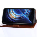 For Xiaomi 12 Pro Geometric Stitching Horizontal Flip Leather Phone Case(Light Brown)
