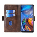 For Xiaomi 12 Pro Contrast Color Side Buckle Leather Phone Case(Dark Brown + Gold)