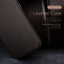 DUX DUCIS NAPLES Series Genuine Leather MagSafe Magnetic Phone Case For iPhone 13 Pro(Coffee)