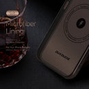 DUX DUCIS NAPLES Series Genuine Leather MagSafe Magnetic Phone Case For iPhone 13 Pro(Coffee)