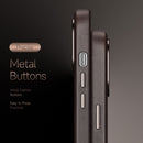 DUX DUCIS NAPLES Series Genuine Leather MagSafe Magnetic Phone Case For iPhone 13 Pro(Coffee)