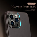 DUX DUCIS NAPLES Series Genuine Leather MagSafe Magnetic Phone Case For iPhone 13 Pro(Coffee)