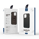 DUX DUCIS NAPLES Series Genuine Leather MagSafe Magnetic Phone Case For iPhone 13 Pro(Coffee)
