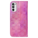 For Motorola Moto G52 Colorful Magnetic Buckle Leather Phone Case(Pink)