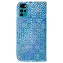 For Motorola Moto G22 Colorful Magnetic Buckle Leather Phone Case(Blue)