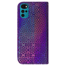 For Motorola Moto G22 Colorful Magnetic Buckle Leather Phone Case(Purple)