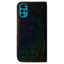 For Motorola Moto G22 Colorful Magnetic Buckle Leather Phone Case(Black)