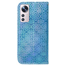 For Xiaomi 12 Pro Colorful Magnetic Buckle Leather Phone Case(Blue)