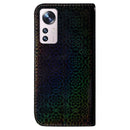 For Xiaomi 12 Pro Colorful Magnetic Buckle Leather Phone Case(Black)