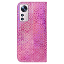 For Xiaomi 12 / 12X Colorful Magnetic Buckle Leather Phone Case(Pink)