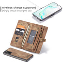 For Galaxy S20 CaseMe Detachable Multifunctional Horizontal Flip Leather Case, with Card Slot & Holder & Zipper Wallet & Photo Frame(Brown)