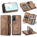 For Galaxy S20 CaseMe Detachable Multifunctional Horizontal Flip Leather Case, with Card Slot & Holder & Zipper Wallet & Photo Frame(Brown)