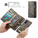 For Galaxy S20 Plus CaseMe Detachable Multifunctional Horizontal Flip Leather Case, with Card Slot & Holder & Zipper Wallet & Photo Frame(Black)