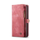 For Galaxy S20 Plus CaseMe Detachable Multifunctional Horizontal Flip Leather Case, with Card Slot & Holder & Zipper Wallet & Photo Frame(Red)