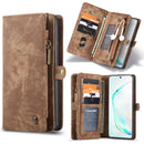 For Galaxy S20 Plus CaseMe Detachable Multifunctional Horizontal Flip Leather Case, with Card Slot & Holder & Zipper Wallet & Photo Frame(Brown)